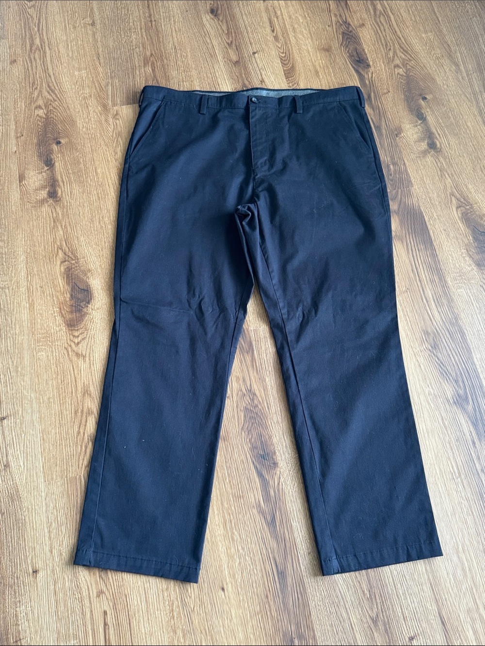 croft & barrow Black Straight-Leg Chinos 42x32
